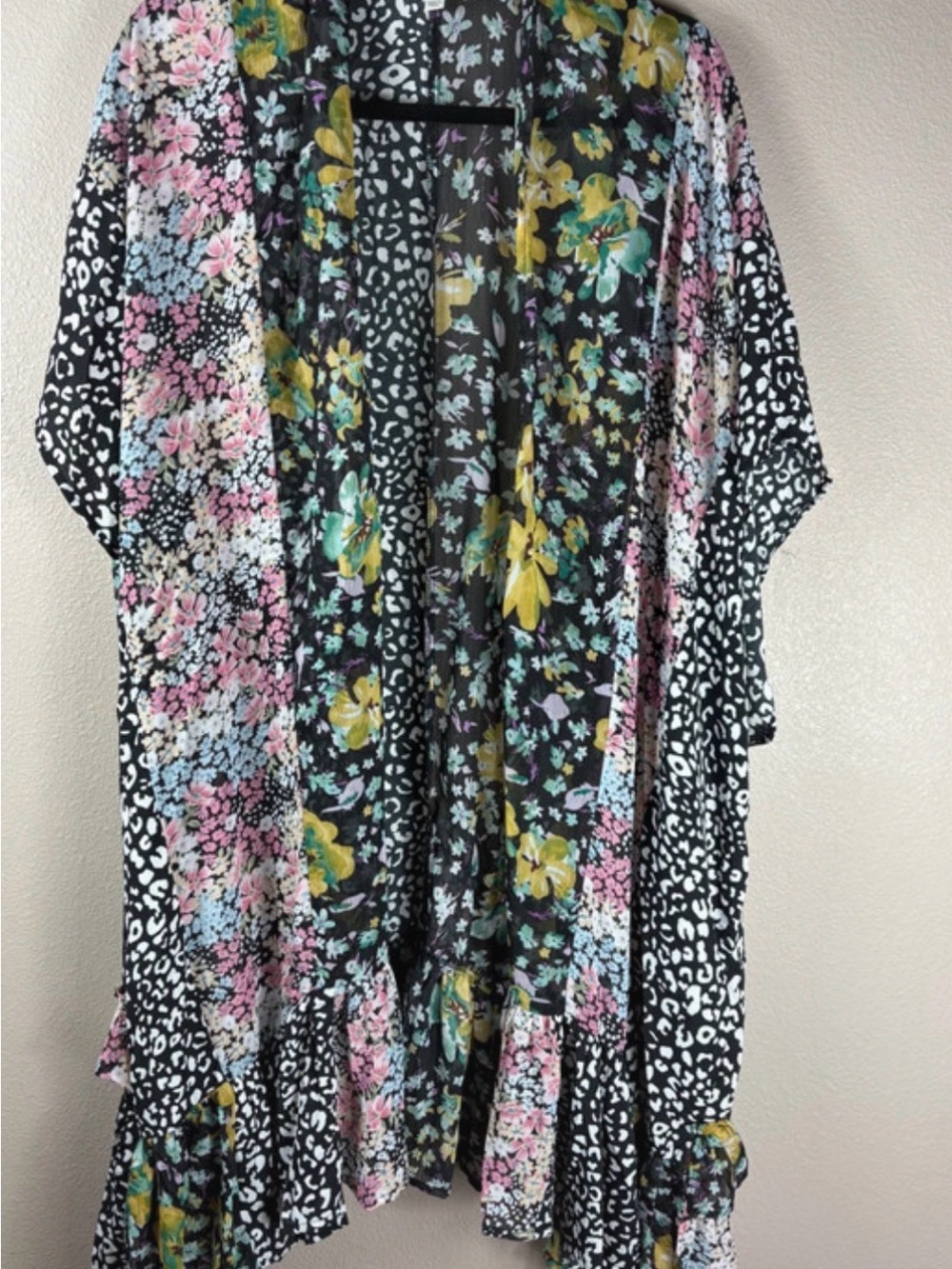 Umgee Brand Floral & Animal Print Kimono